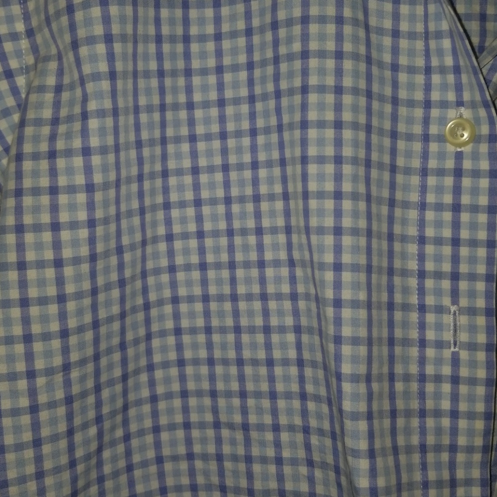 Lands' End Plaid Button Down Top - image 2